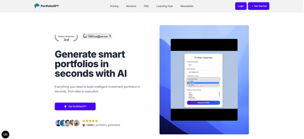 Instant AI-Powered Portfolio Builder