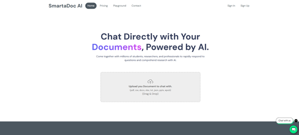SmartaDoc AI – Chat with Your Documents